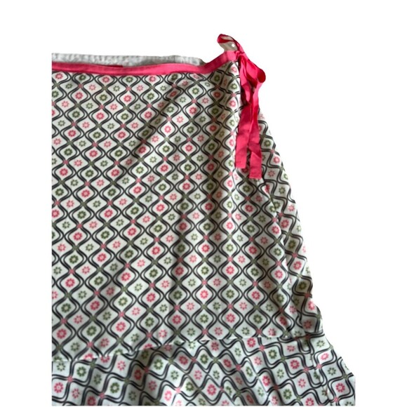 Oscar De La Renta A Line Mini Skirt Sz 12 Ruffle Hem Y2K Indie Sleaze Soft Girl - Picture 2 of 4